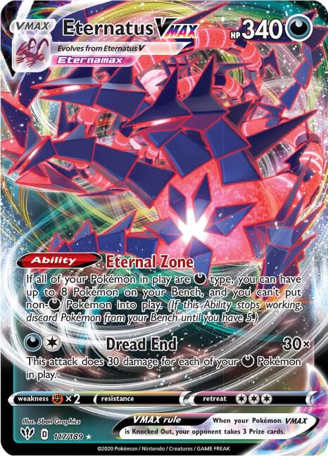 Eternatus VMAX 117/189 - Darkness Ablaze