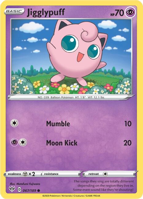 Jigglypuff 067/189 - Darkness Ablaze