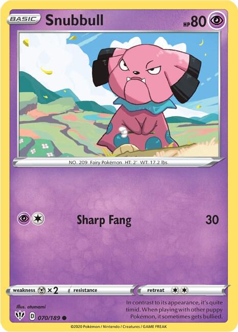 Snubbull 070/189 - Darkness Ablaze