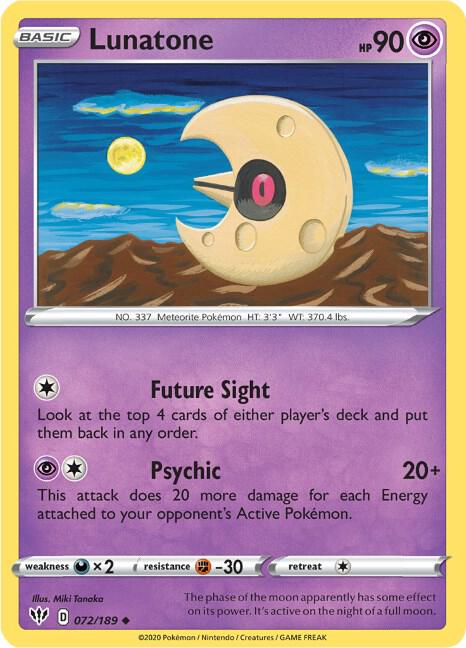 Lunatone 072/189 - Darkness Ablaze