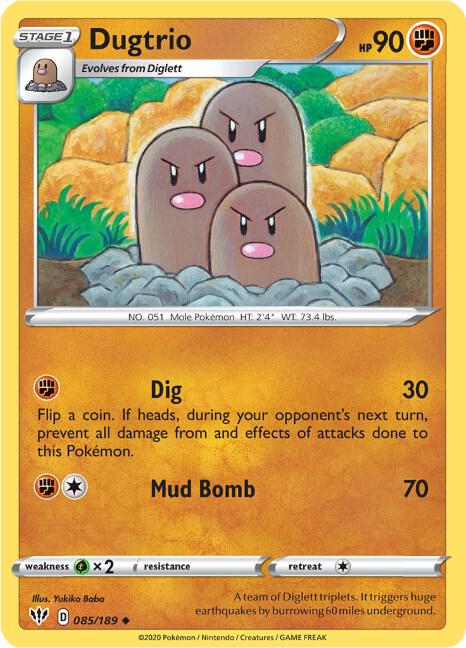Dugtrio 085/189 - Darkness Ablaze