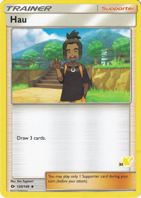 Karta Pokemon Hau 120/149 (#33 Pikachu Stamped) - Battle Academy