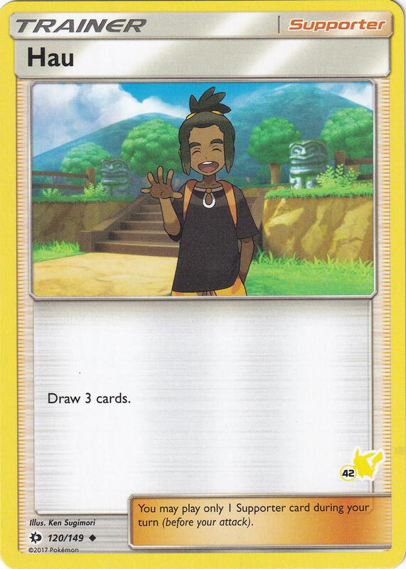 Karta Pokemon Hau 120/149 (#42 Pikachu Stamped) - Battle Academy
