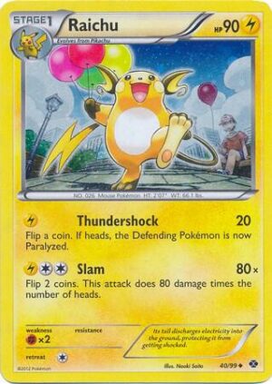 Raichu 40/99 (Cosmos Holo) - Blister Exclusives