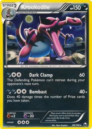 Krookodile 66/108 (Cosmos Holo) - Blister Exclusives