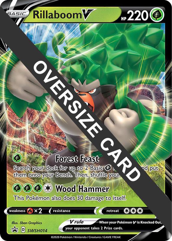 Karta Pokemon Rillaboom V - SWSH014 - Jumbo Cards SWSH014