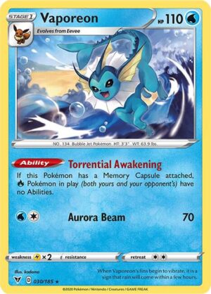 Vaporeon 030/185 - Vivid Voltage