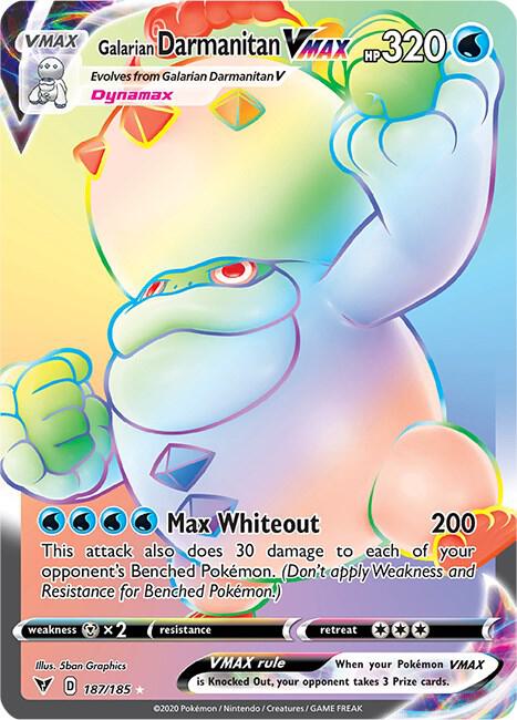 Galarian Darmanitan VMAX 187/185 - Vivid Voltage