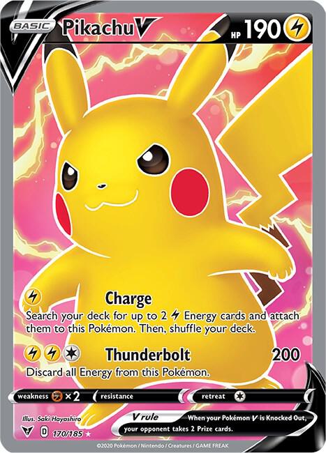 Pikachu V 170/185 - Vivid Voltage