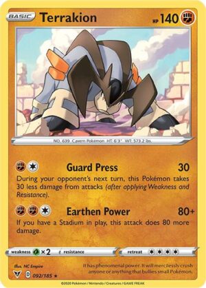 Terrakion 092/185 - Vivid Voltage