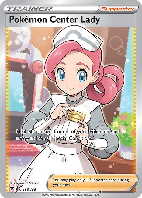 Pokémon Center Lady 185/185 - Vivid Voltage
