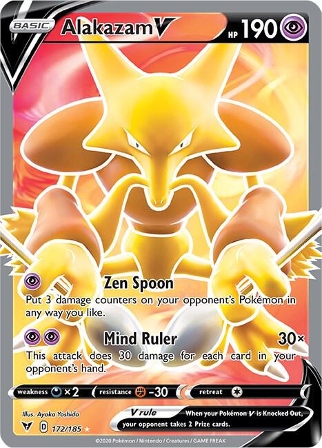 Alakazam V 172/185 - Vivid Voltage