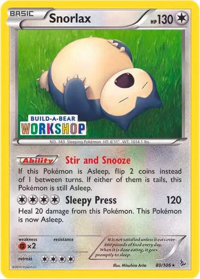 Karta Pokemon Snorlax 80/106 (Build-a-Bear Workshop Exclusive) - Miscellaneous Cards & Products
