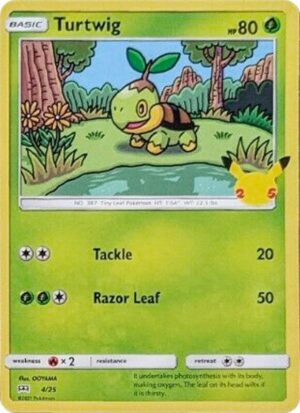 Karta Pokemon Turtwig 4/025 - 4/25 - McDonald's 25th Anniversary Promos