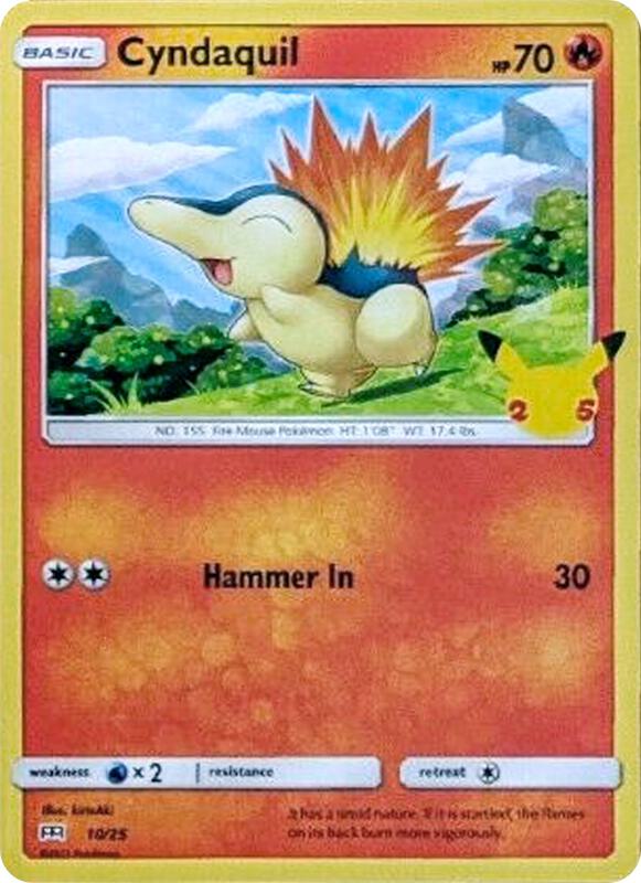 Karta Pokemon Cyndaquil 10/025 - 10/25 - McDonald's 25th Anniversary Promos