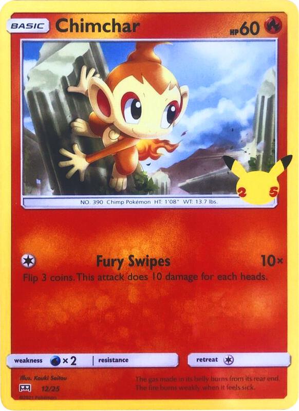 Karta Pokemon Chimchar 12/025 - 12/25 - McDonald's 25th Anniversary Promos