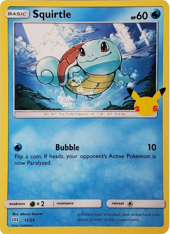 Karta Pokemon Squirtle 17/025 - 17/25 - McDonald's 25th Anniversary Promos