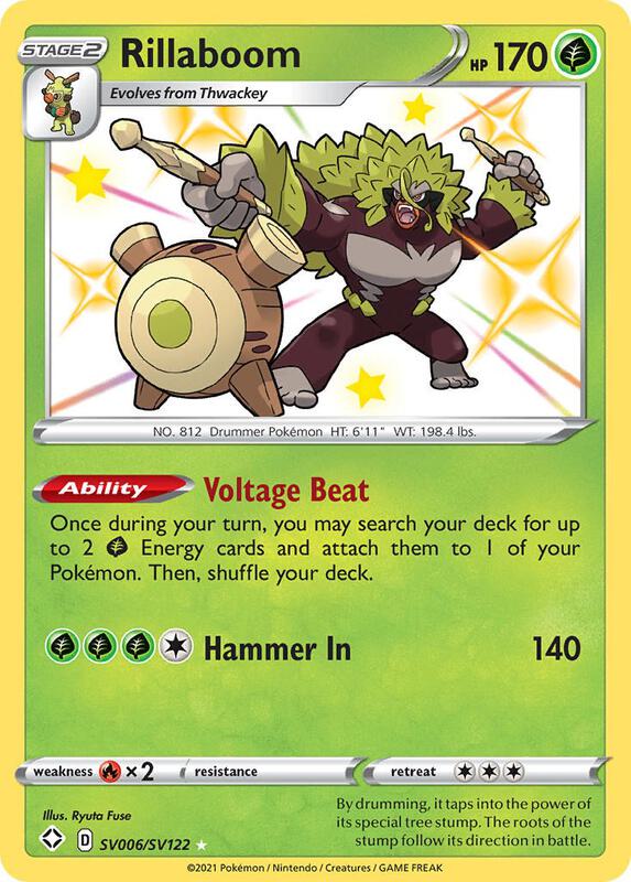 Karta Pokemon Rillaboom - Shining Fates: Shiny Vault SV006/SV122