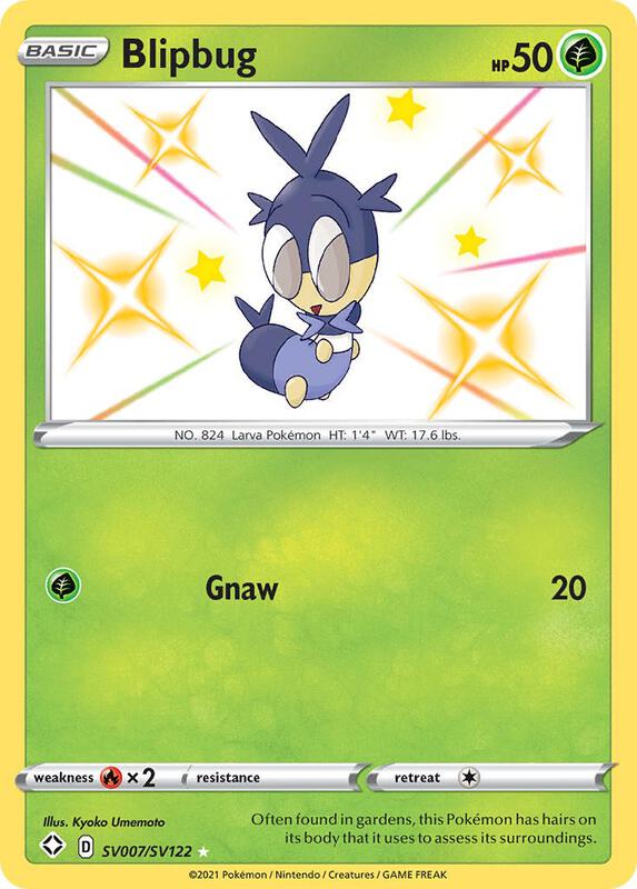 Karta Pokemon Blipbug - Shining Fates: Shiny Vault SV007/SV122