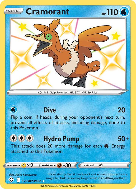 Karta Pokemon Cramorant - Shining Fates: Shiny Vault SV030/SV122