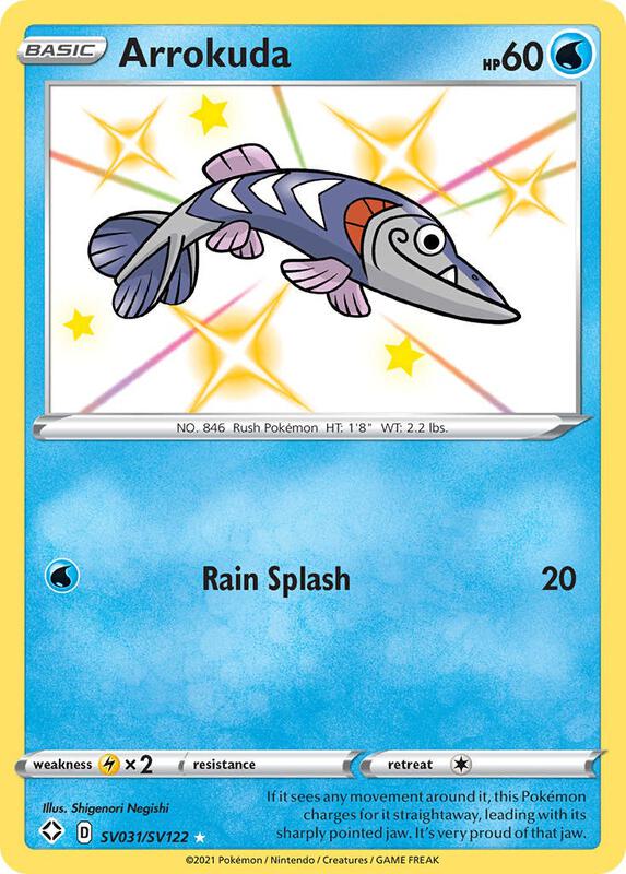 Karta Pokemon Arrokuda - Shining Fates: Shiny Vault SV031/SV122