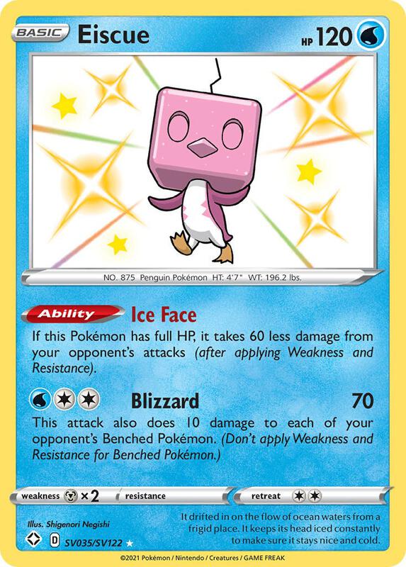 Karta Pokemon Eiscue - Shining Fates: Shiny Vault SV035/SV122