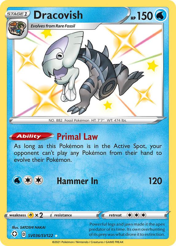 Karta Pokemon Dracovish - Shining Fates: Shiny Vault SV036/SV122