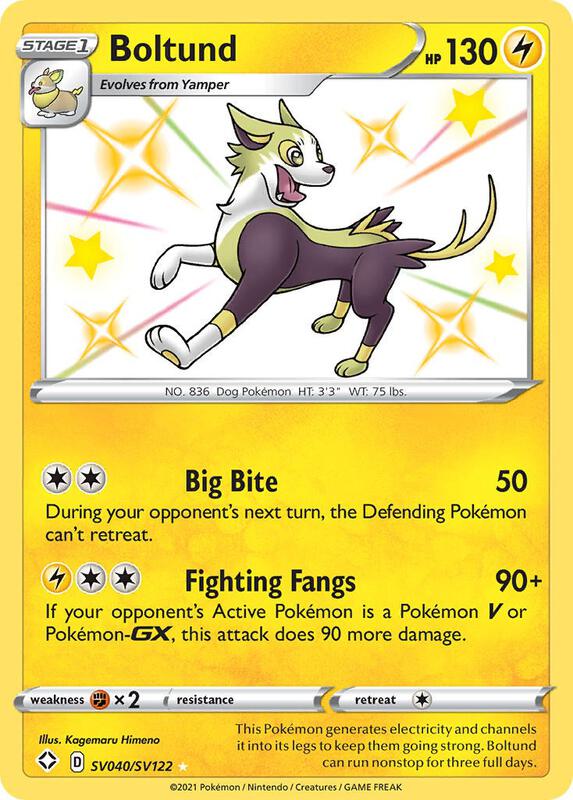 Karta Pokemon Boltund - Shining Fates: Shiny Vault SV040/SV122