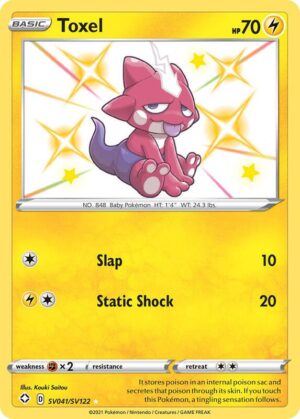Karta Pokemon Toxel - Shining Fates: Shiny Vault SV041/SV122