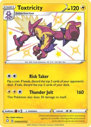 Karta Pokemon Toxtricity - Shining Fates: Shiny Vault SV042/SV122