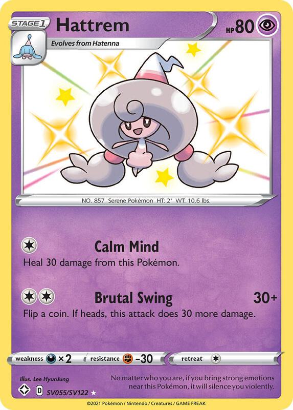 Karta Pokemon Hattrem - Shining Fates: Shiny Vault SV055/SV122