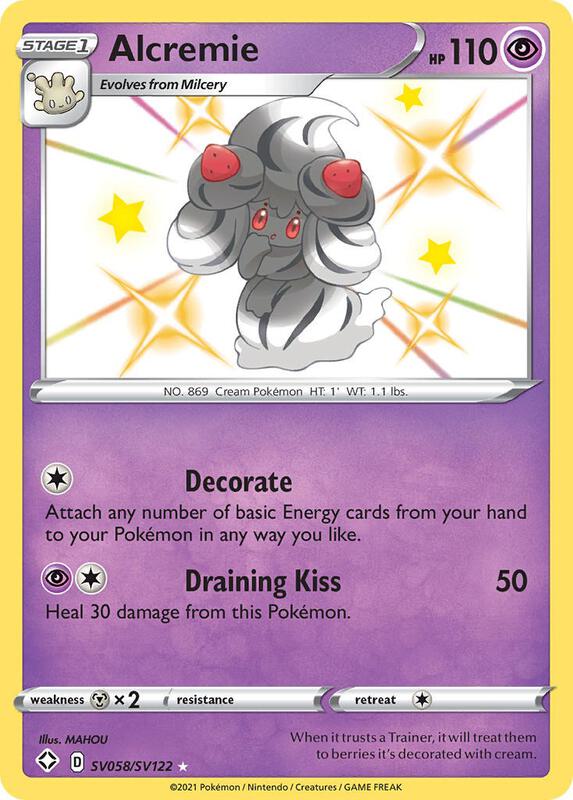 Karta Pokemon Alcremie - Shining Fates: Shiny Vault SV058/SV122
