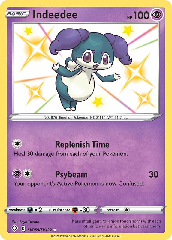 Karta Pokemon Indeedee - Shining Fates: Shiny Vault SV059/SV122
