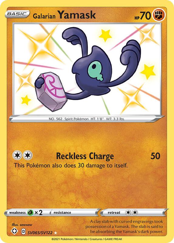 Karta Pokemon Galarian Yamask - Shining Fates: Shiny Vault SV065/SV122