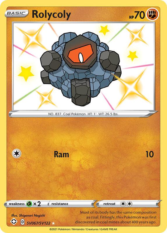 Karta Pokemon Rolycoly - Shining Fates: Shiny Vault SV067/SV122