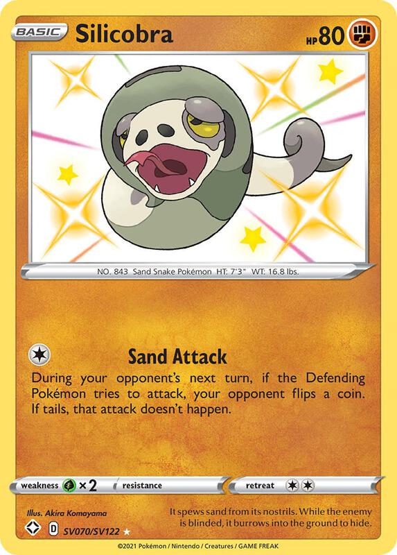 Karta Pokemon Silicobra - Shining Fates: Shiny Vault SV070/SV122