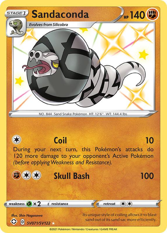 Karta Pokemon Sandaconda - Shining Fates: Shiny Vault SV071/SV122
