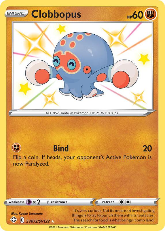 Karta Pokemon Clobbopus - Shining Fates: Shiny Vault SV072/SV122