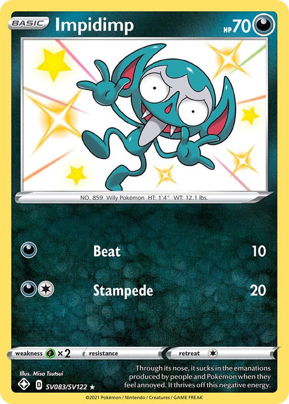 Karta Pokemon Impidimp - Shining Fates: Shiny Vault SV083/SV122
