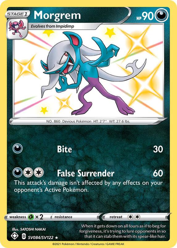 Karta Pokemon Morgrem - Shining Fates: Shiny Vault SV084/SV122