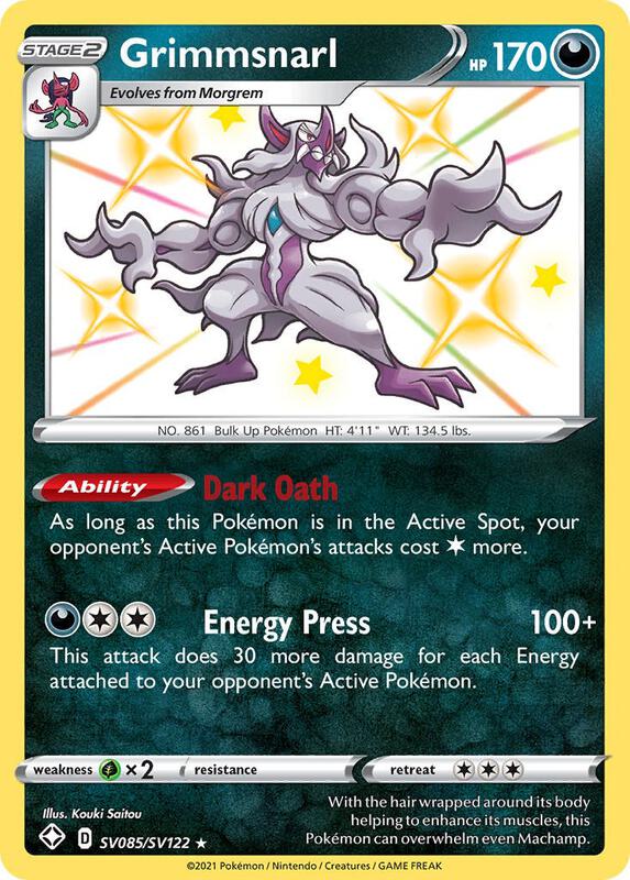 Karta Pokemon Grimmsnarl - Shining Fates: Shiny Vault SV085/SV122