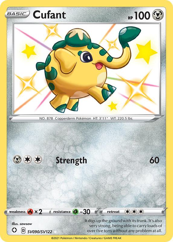 Karta Pokemon Cufant - Shining Fates: Shiny Vault SV090/SV122