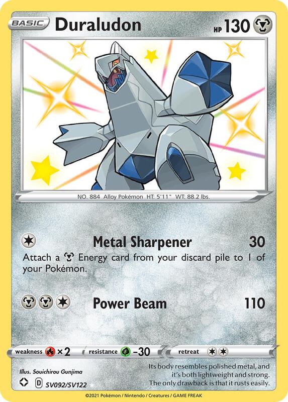 Karta Pokemon Duraludon - Shining Fates: Shiny Vault SV092/SV122