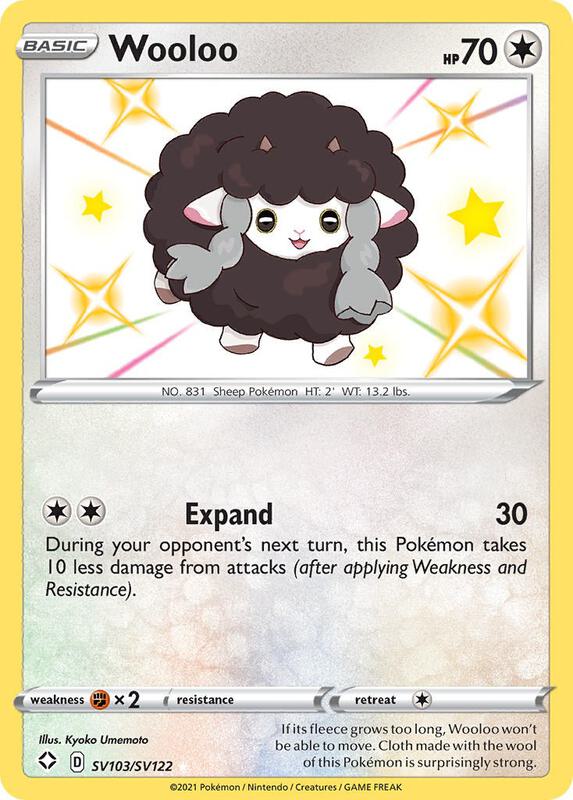Karta Pokemon Wooloo - Shining Fates: Shiny Vault SV103/SV122
