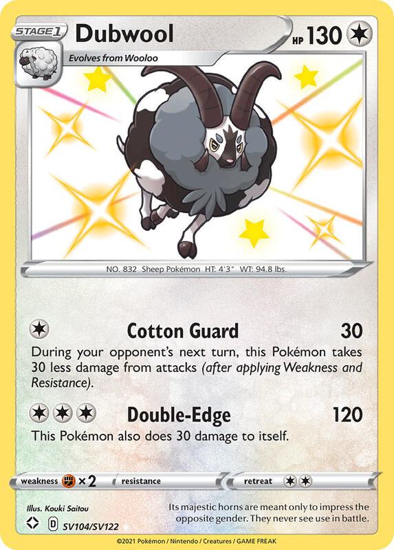 Karta Pokemon Dubwool - Shining Fates: Shiny Vault SV104/SV122