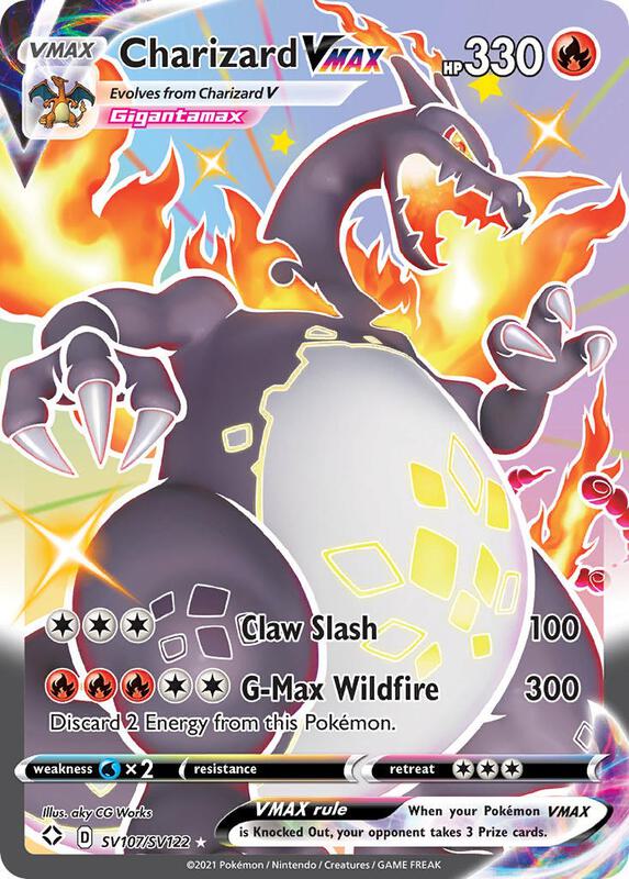 Karta Pokemon Charizard VMAX - Shining Fates: Shiny Vault SV107/SV122