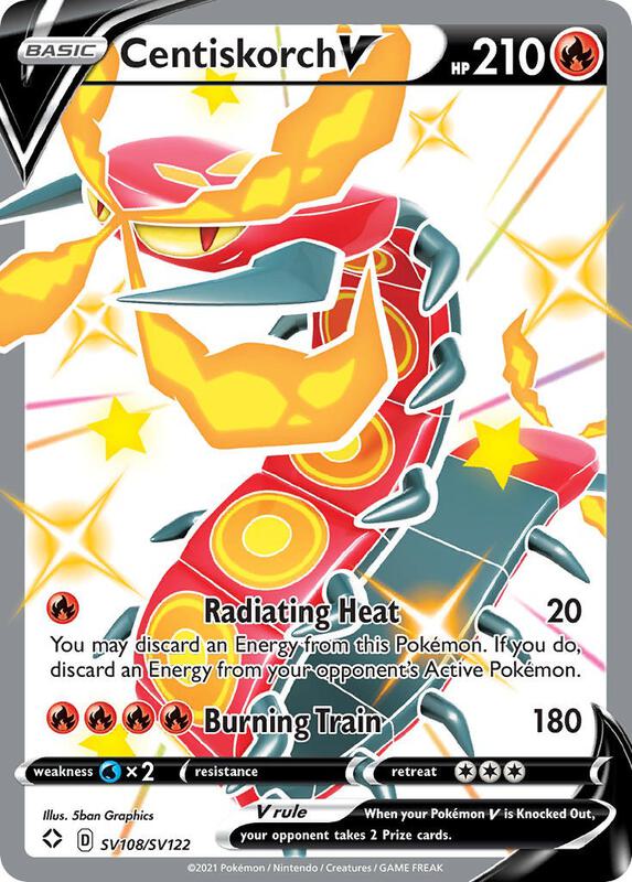 Karta Pokemon Centiskorch V - Shining Fates: Shiny Vault SV108/SV122