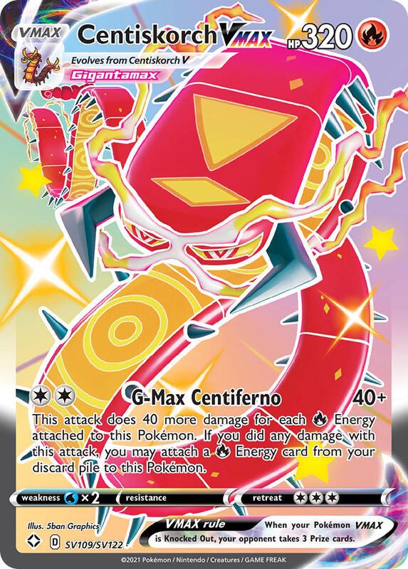 Karta Pokemon Centiskorch VMAX - Shining Fates: Shiny Vault SV109/SV122