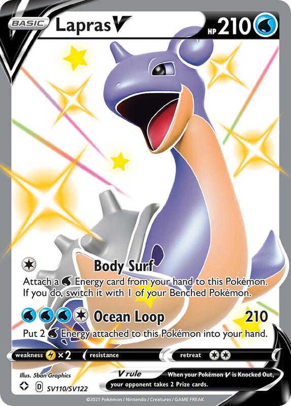 Karta Pokemon Lapras V - Shining Fates: Shiny Vault SV110/SV122