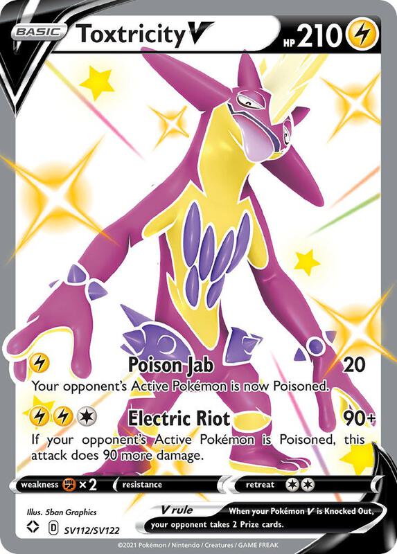 Karta Pokemon Toxtricity V - Shining Fates: Shiny Vault SV112/SV122